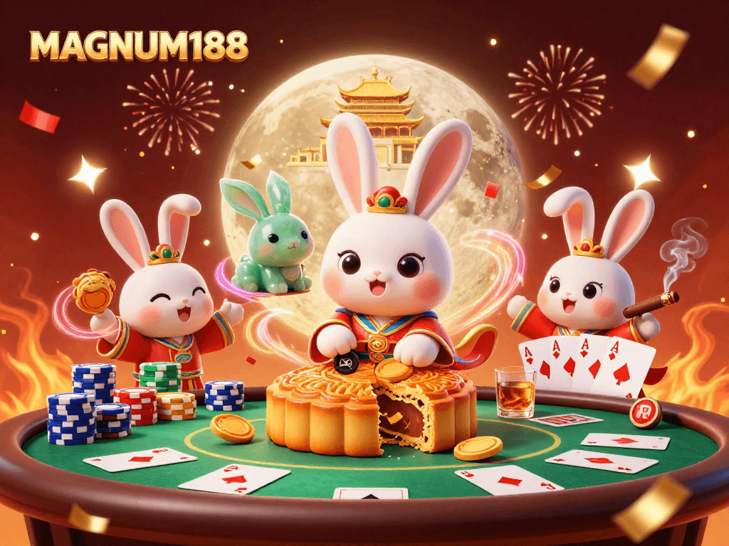 Experience excitement with MAGNUM188 while celebrating big wins at a lavish poker game.