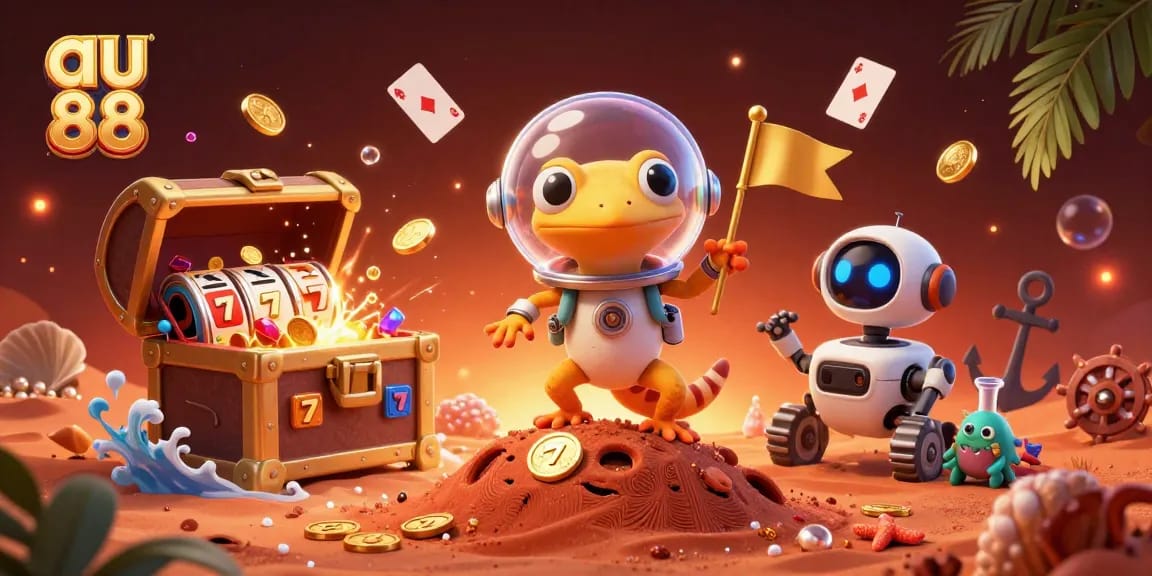 Engage with exciting games at au 88 casino featuring vibrant visuals of a golden adventure.