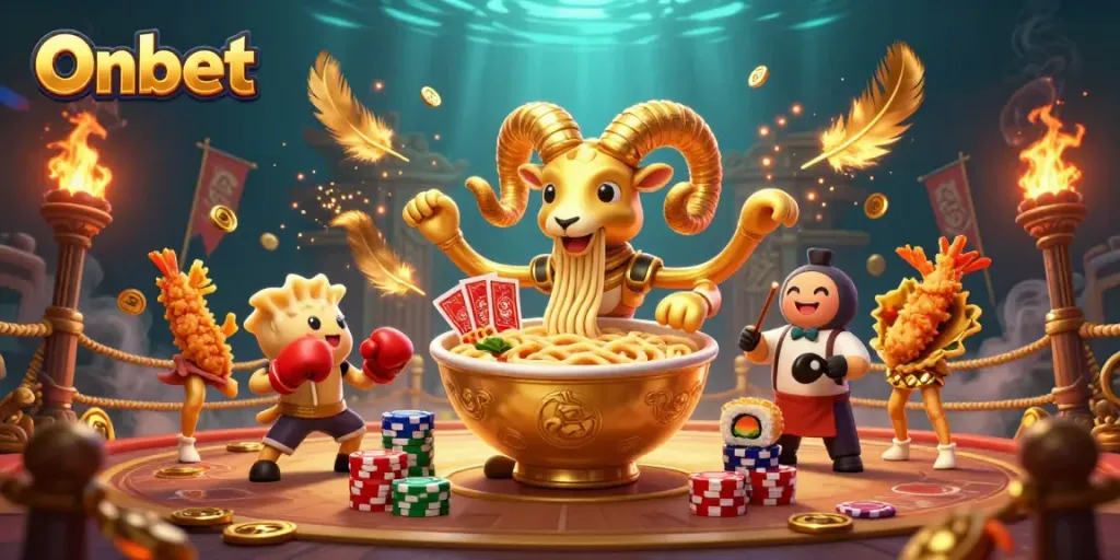 Onbet offers an exhilarating gambling experience with vibrant characters and dynamic casino elements.