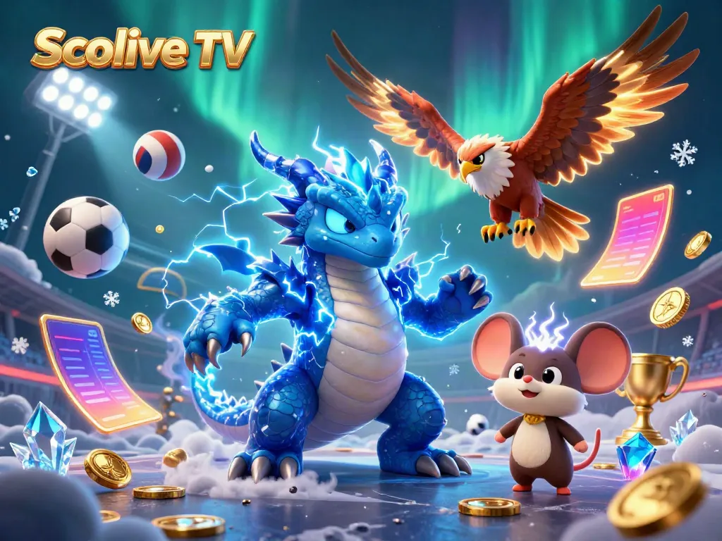 Experience thrilling sports action with Socolive TV in dynamic 3D illustration.