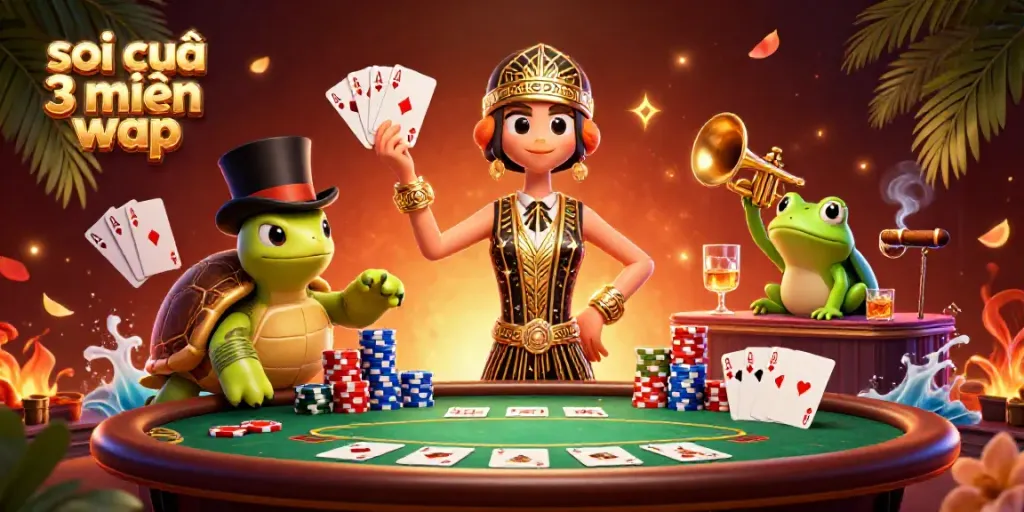 Engage with the vibrant energy of soi cầu 3 miền wap at a bustling speakeasy, showcasing colorful gambling elements.