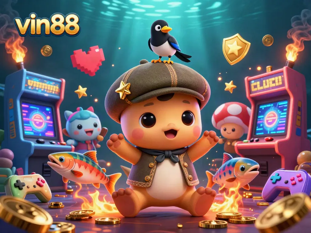 vin88 players enjoy exciting casino games with vibrant characters and dynamic visuals