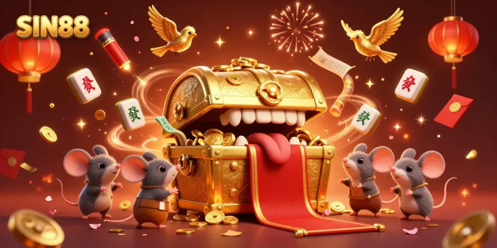 SIN88 offers thrilling online gambling experiences with vibrant treasures and festive atmosphere.