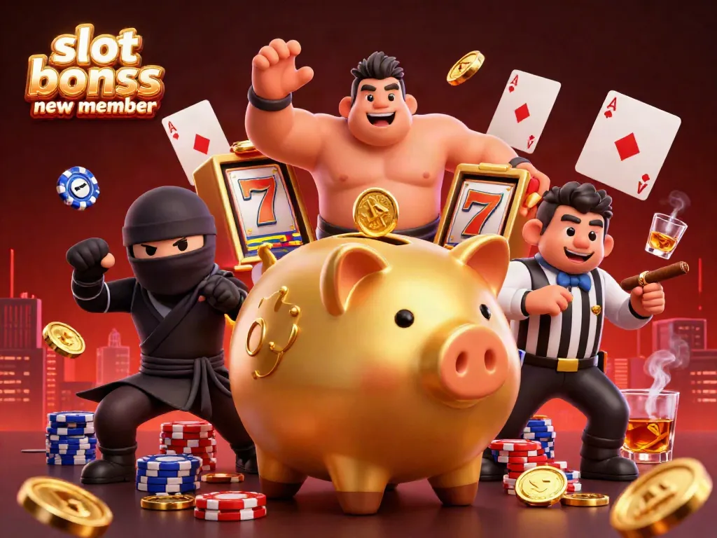 Engage in winning strategies with the slot bonus new member featuring vibrant casino elements.