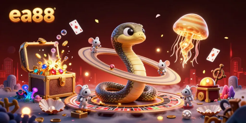 Bet on the cosmic roulette of ea88 with 3D characters in an explosive underwater treasure scene.