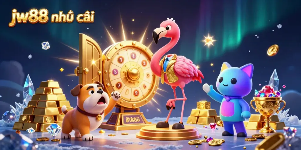 Experience thrilling wins at jw88 nhà cái with vibrant casino game scene featuring prizes and excitement.