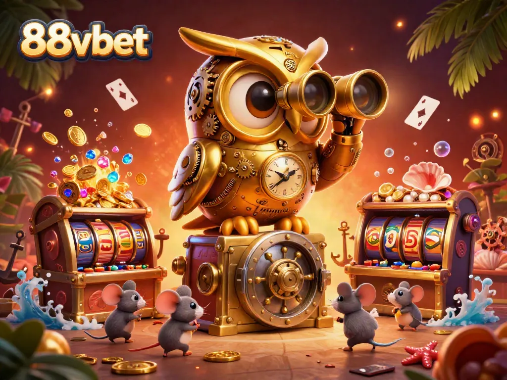 Experience the thrilling atmosphere of 88vbet casino with exciting characters and vibrant game elements.